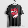 Original Arkansas Razorback Football X American Flag