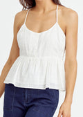 Iza Check Textured Tank