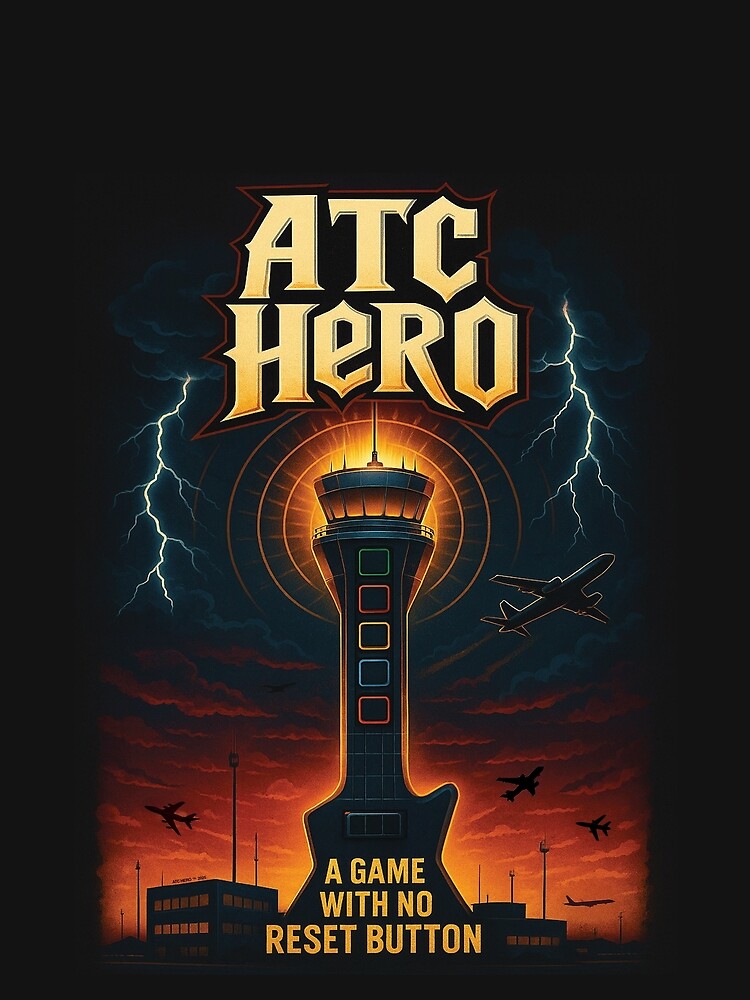 ATC Hero – Air Traffic Control x Guitar Hero Mashup by ATC HERO Unisex T-shirt, Sweatshirt, Hoodie, Long Sleeve Tee