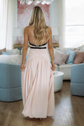 Lacey Romance Maxi Dress - Blush Pink