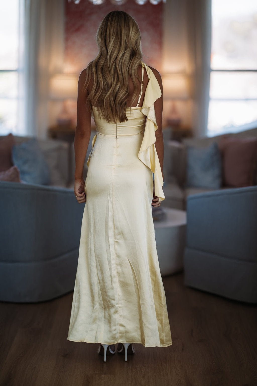 Edge of Romance Maxi Dress - Butter Yellow