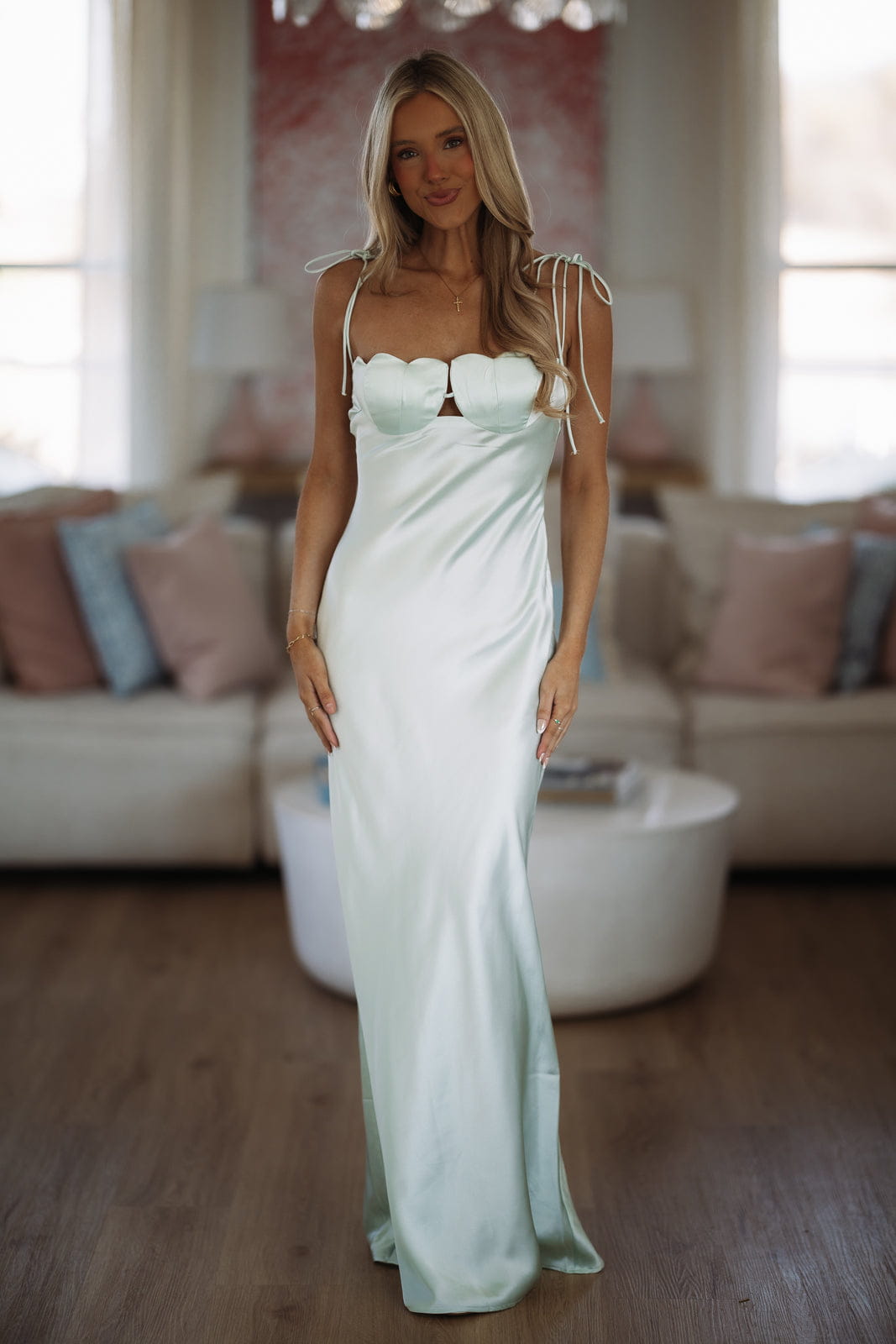 Giselle Maxi Dress - Light Mint Green