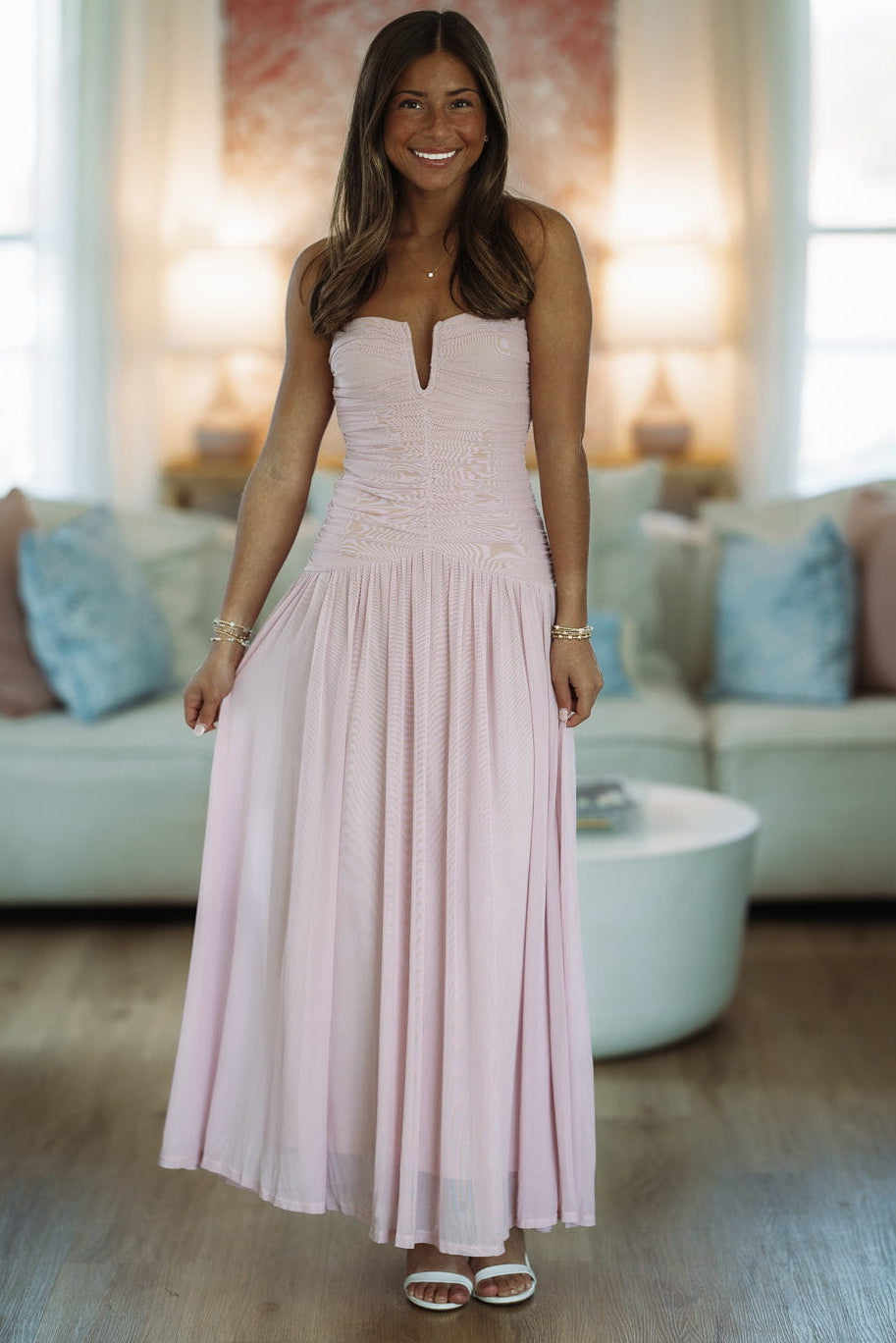 Forever Begins Maxi Dress - Pink